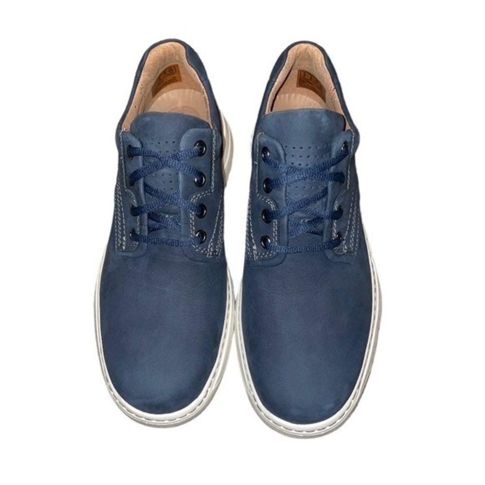 Clarks Un Brawley Pace Navy Nubuck Oxford’s